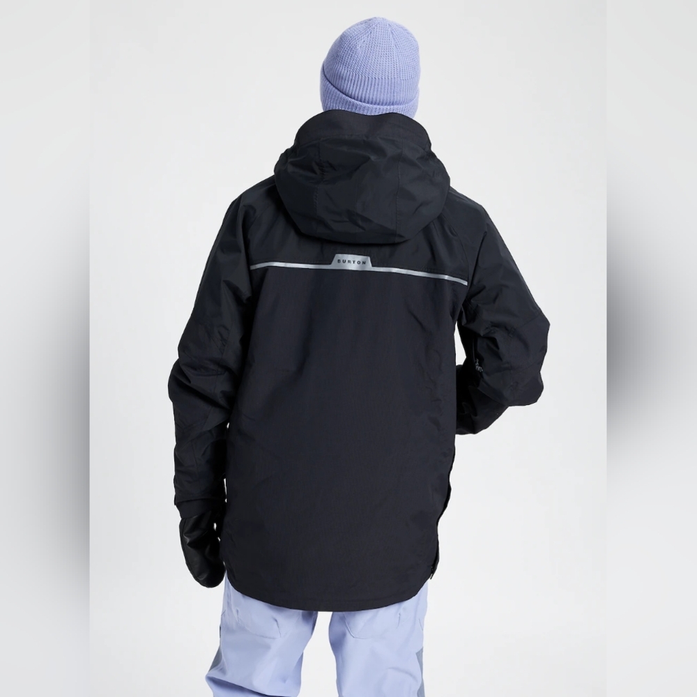 S0LD Burton Men's Frostner Anorak Jacket True Black - Picture 2 of 11